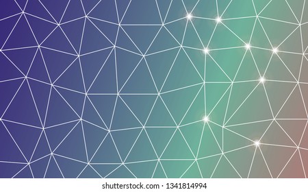 Original interior background in triangles style. For flyer, screen, business presentation. Vector illustration. Creative gradient color