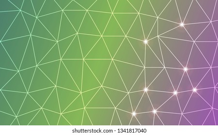 Original interior background in triangles style. For flyer, screen, business presentation. Vector illustration. Creative gradient color
