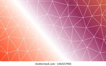 Original interior background in triangles style. For flyer, screen, business presentation. Vector illustration. Creative gradient color