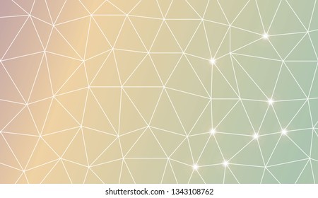 Original interior background in triangles style. For flyer, screen, business presentation. Vector illustration. Creative gradient color