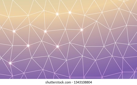 Original interior background in triangles style. For flyer, screen, business presentation. Vector illustration. Creative gradient color