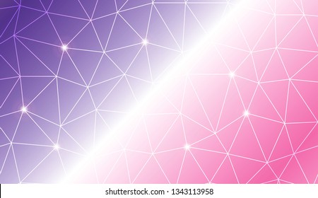 Original interior background in triangles style. For flyer, screen, business presentation. Vector illustration. Creative gradient color