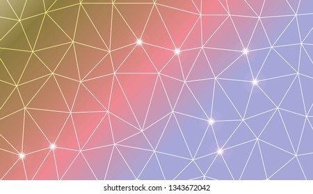 Original interior background in triangles style. For flyer, screen, business presentation. Vector illustration. Creative gradient color