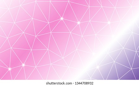 Original interior background in triangles style. For flyer, screen, business presentation. Vector illustration. Creative gradient color