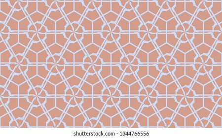 Original interior background in triangles style. Curved line. Vector illustration. For modern interior design, fashion print