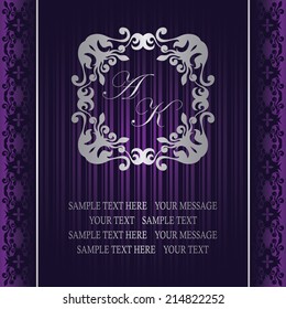 Original invitation. Vintage background. Luxury design      