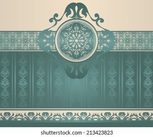 Original invitation. Vintage style          