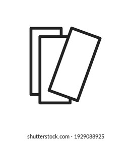 Original italian pasta Lasagne color line icon. Isolated vector element. Outline pictogram for web page, mobile app, promo.  