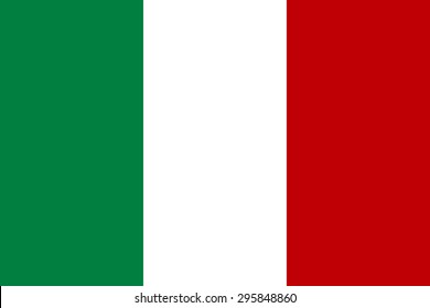 Original Italy Flag Vektorgrafik in offizieller Form und in echten Farben.