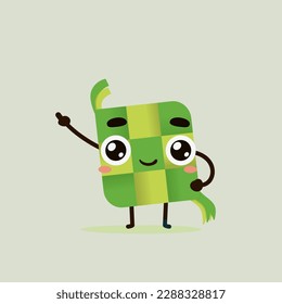 Original Ketupat Characters For Ied Mubarak Poster - Fully Edittable