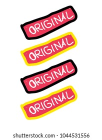 original label, Typography for sign