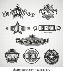 Original Labels Black and white - place on your product