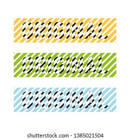 Original lable for t-shirt design. Vector.