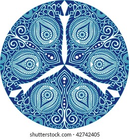 Original lace on white