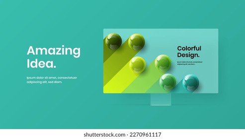 Concepto vectorial de diseño de página de inicio original. Plantilla de banner web de simulación de pantalla de equipo premium.