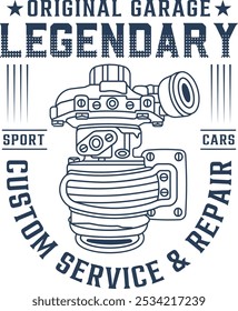 Original Legendary Garage t-shirt design