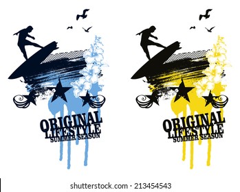 original lifestyle summer season scene