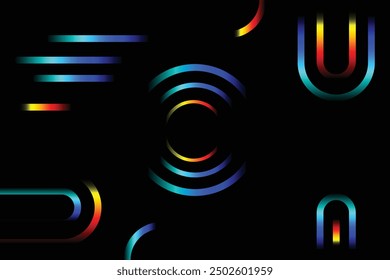 Original lines background vector design