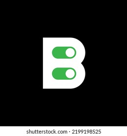 Original logo with the letter B and space to move the slider. Swipe to the right to unlock new features.