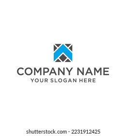El logotipo original A es elegante y elegante