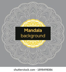 Original mandala background. Floral vector illustration