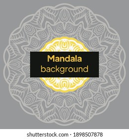 Original mandala background. Floral vector illustration