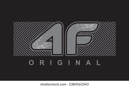 Original - men 4F T-shirt Design vectors. 