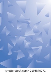 Fondo vectorial del afiche de los fragmentos de vidrio de gradiente azul poligonal original minimalista