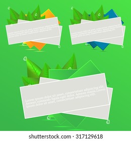 Original modern banner design vector set
