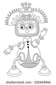 original modern cute ornate doodle fantasy monster personage