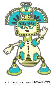 original modern cute ornate doodle fantasy monster personage