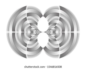 Original modern lines art, trendy geometric dynamic pattern, abstract halftone lines background, vector modern design texture.