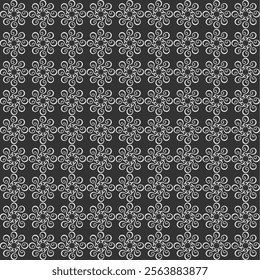 Original monochrome abstract pattern on a gray background