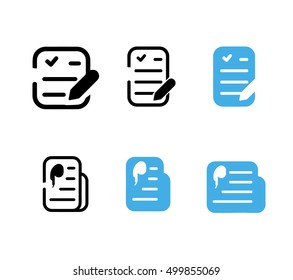 original music library icon collection - active and inactive 