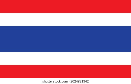 The original national flag of Thailand vector eps10