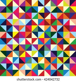 The original new background bright colored triangles, ongoing background