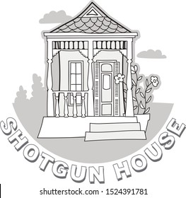 Original New Orleans Shotgun House.