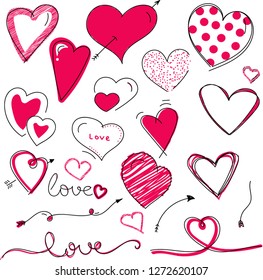 Original nice hearts and arrows for valentine's day)