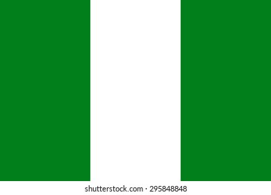 Original Nigeria flag vector in official format and true colors.