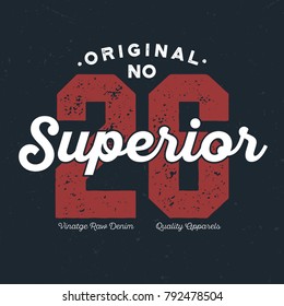 Original No 26 Superior Vintage Clothing - Tee Design For Print