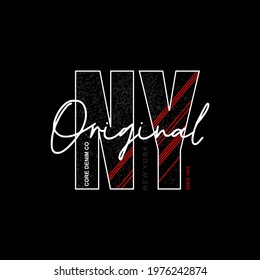 original NY,typography t shirt graphic design - vectors
