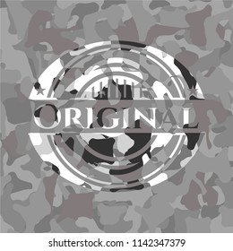 Original on grey camo texture