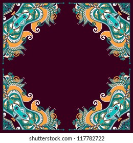 original ornamental floral vintage template