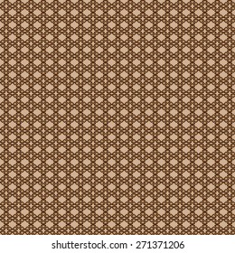 Original pattern of brown - beige figures on a light background