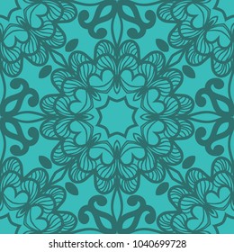 original pattern with lace decorative floral ornament. vector illustration. seamless pattern