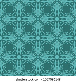 original pattern with lace decorative ornament. seamless vector illustration.
