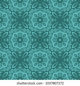 original pattern with lace decorative ornament. seamless vector illustration.