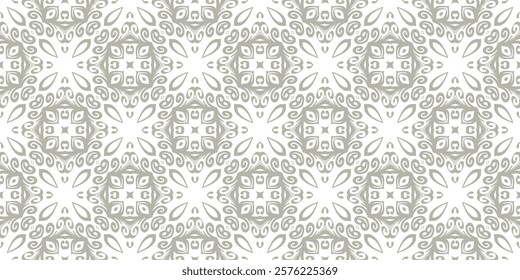 original pattern with lace decorative ornament. seamless vector illustration.