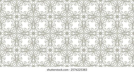 original pattern with lace decorative ornament. seamless vector illustration.