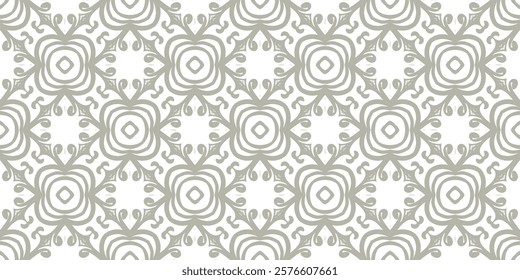 original pattern with lace decorative ornament. seamless vector illustration.